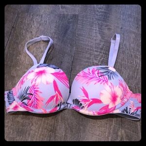Pink super push up bra